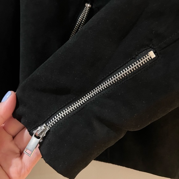 H&M faux suede moto jacket - Picture 4 of 5